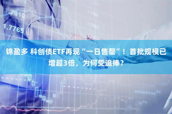 锦盈多 科创债ETF再现“一日售罄”！首批规模已增超3倍，为何受追捧？