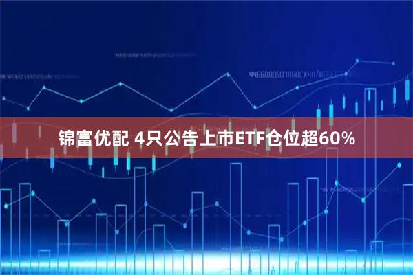 锦富优配 4只公告上市ETF仓位超60%